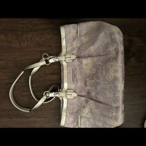 Good condition lavender Coach purse
